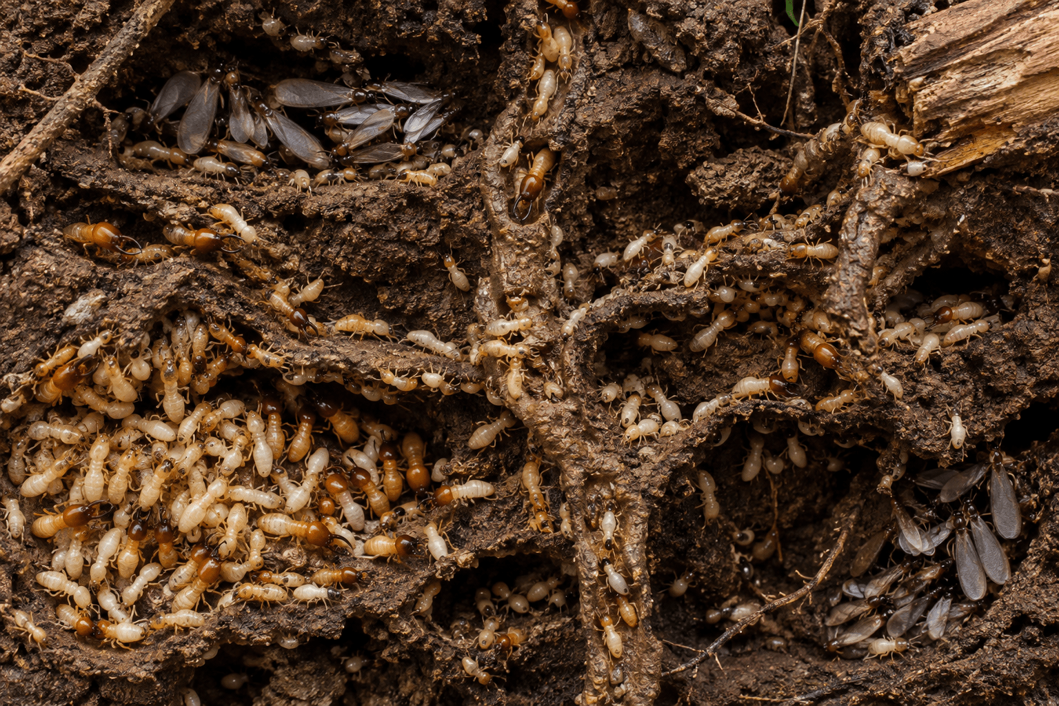 Subterranean termites in soil